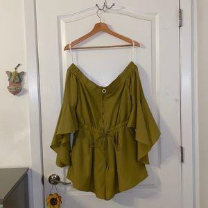 Light Army Green Romper